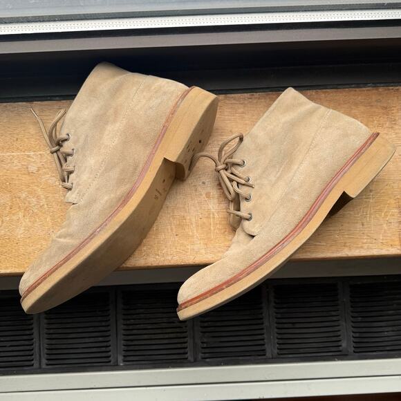 A.P.C. Suede Chukka Desert Boots Men’s Size EU 44 US 11 APC Beige Camel Tan - Picture 11 of 11